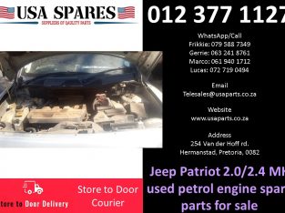 Jeep Patriot 2.0/2.4 MK 2007-17 petrol used engine spare parts