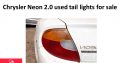 Chrysler Neon 2.0 LX 1999-05 used tail lights for sale