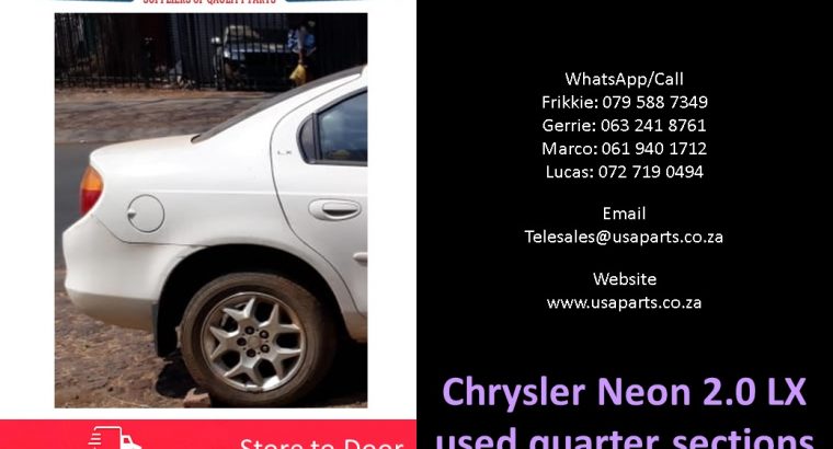 Chrysler Neon 2.0 LX 1999-05 used quarter sections for sale