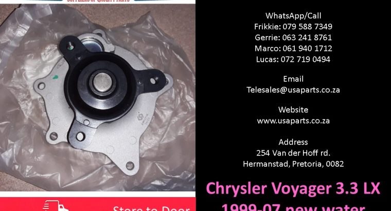 Chrysler Voyager 3.3 LX 1999-07 new water pumps for sale