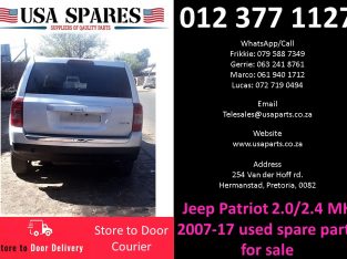 Jeep Patriot 2.0/2.4 MK 2007-17 used spare parts for sale