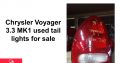 Chrysler Voyager 2.4/2.5/3.3 MK 1999-03 used tail lights for sale