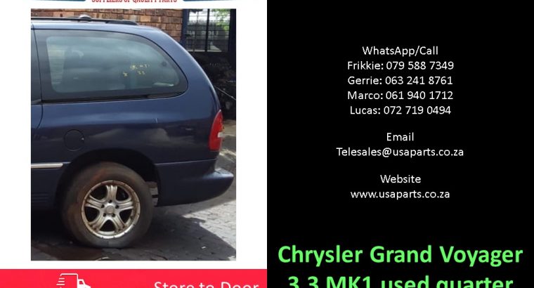 Chrysler Grand Voyager 3.3 MK 1999-03 used quarter sections
