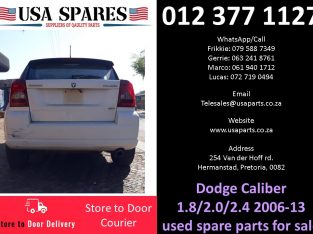 Dodge Caliber 1.8/2.0/2.4 sxt 2006-13 used spare parts for sale