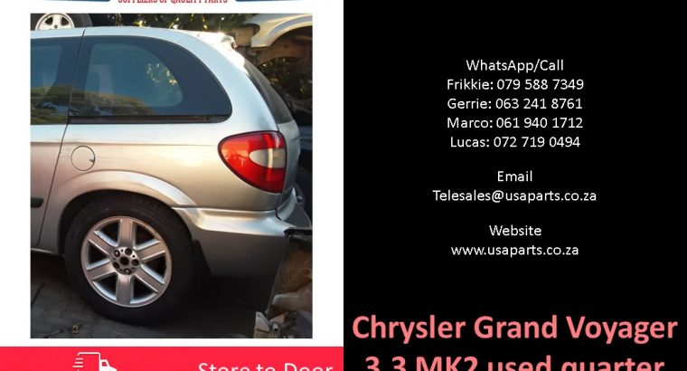 Chrysler Voyager 3.3 MK2 2003-07 used quarter sections for sale