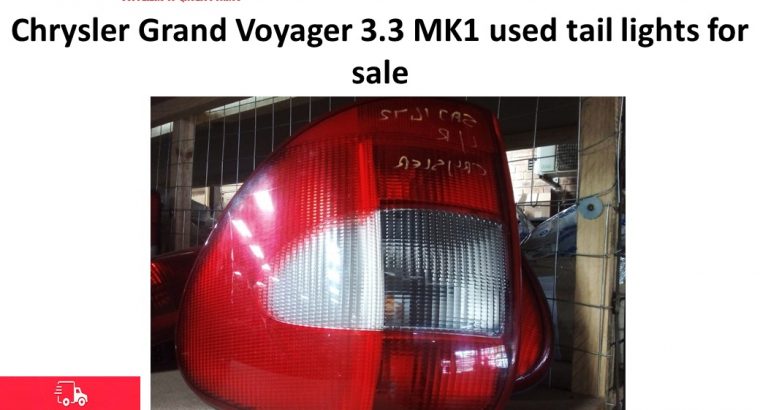 Chrysler Voyager 2.4/2.5/3.3 MK 1999-03 used tail lights for sale