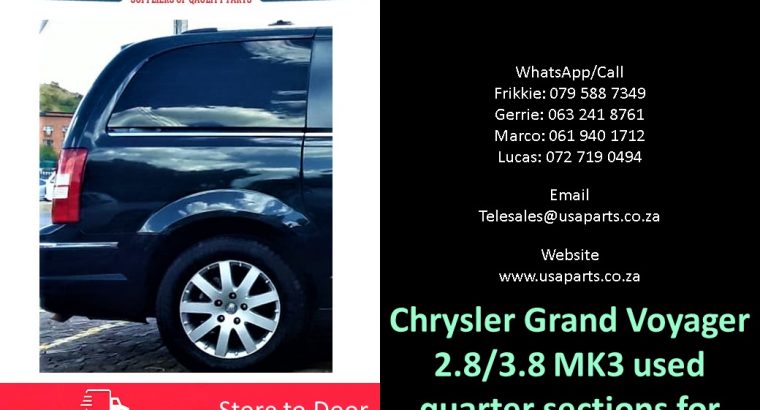Chrysler Grand Voyager 2.8/3.8 2008-15 used quarter sections