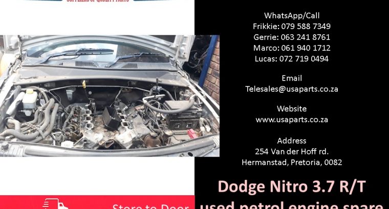 Dodge Nitro 3.7 R/T 2007-13 used petrol engine spare parts