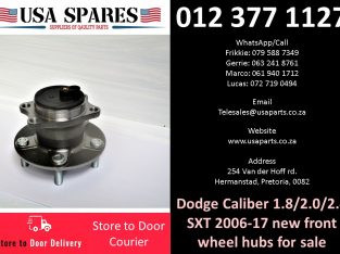 Dodge Caliber 1.8/2.0/2.4 SXT 2006-17 new front wheel hubs