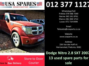 Dodge Nitro 2.8 R/T 2007-13 used spare parts for sale