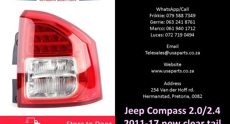 Jeep Compass 2.0/2.4 MK 2011-17 new smoked/clear tail lights