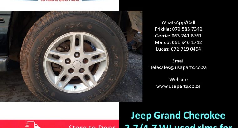 Jeep Grand Cherokee 2.7/3.1/4.7 WJ 1999-04 used rims for sale