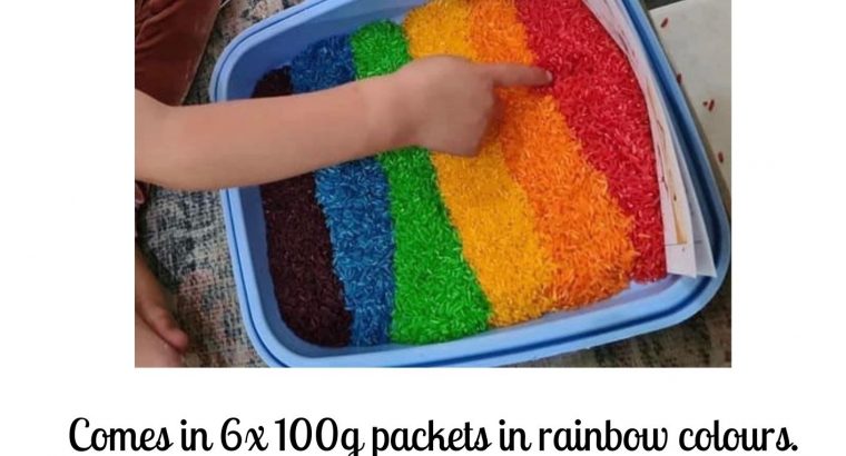 Sensory Rainbow Rice