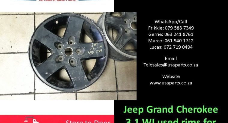 Jeep Grand Cherokee 2.7/3.1/4.7 WJ 1999-04 used rims for sale