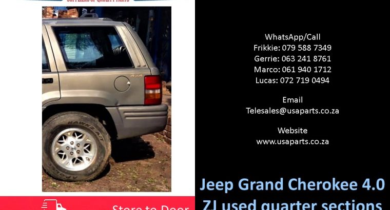 Jeep Grand Cherokee 4.0 ZJ 1996-98 used quarter sections for sale