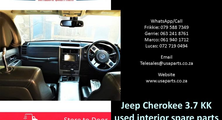 Jeep Cherokee 3.7 KK 2008-13 used interior spare parts for sale