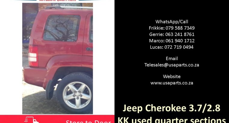 Jeep Cherokee 3.7/2.8 KK 2008-13 used quarter sections for sale