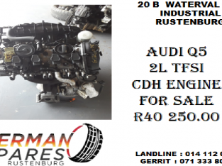 Audi Q5 2L TFSI CDH Engine for sale R 40 250.00