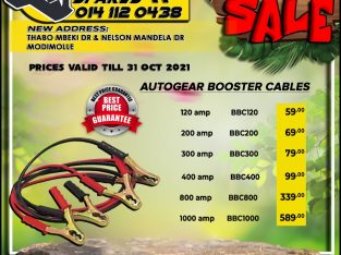 AutoGear Booster Cables