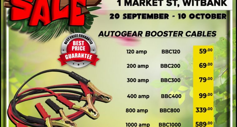 Get AutoGear Booster Cables at these LOW prices!