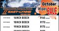 October Wiper SALE now on at East-Lynne MIDAS!