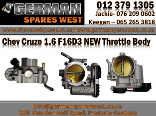 Chev Cruze 1.6 F16D3 NEW Throttle Body