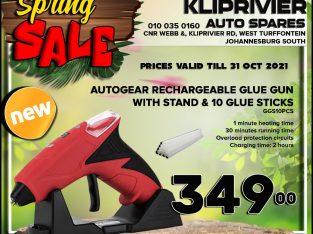 AutoGear Rechargeable Glue Gun at Kliprivier AUTO Spares!!