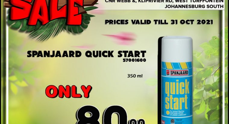 Spanjaard Quick Start at Kliprivier AUTO Spares!