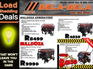 Save BIG with our Loadshedding Deals at Midas Bela Bela!