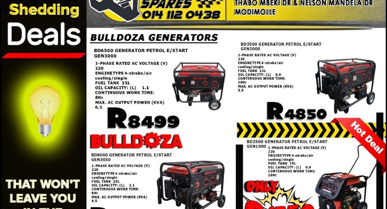 Loadshedding Deals now on at Modimolle Spares!
