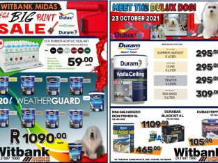MEGA BIG PAINT SALE this weekend at Midas Witbank!