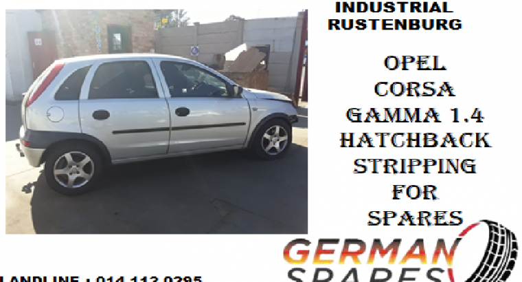 Opel Corsa Gamma 1.4 hatchback stripping for spares