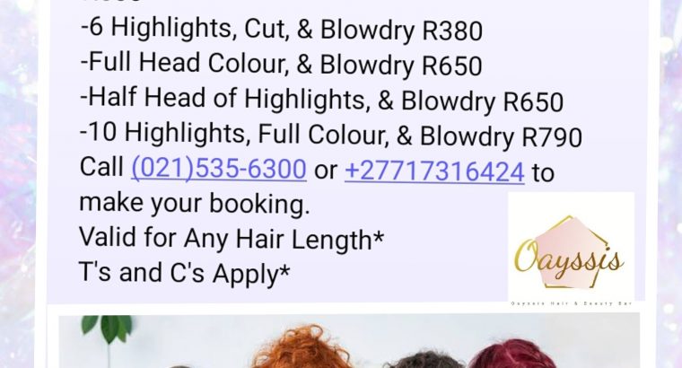 October Specials!!!