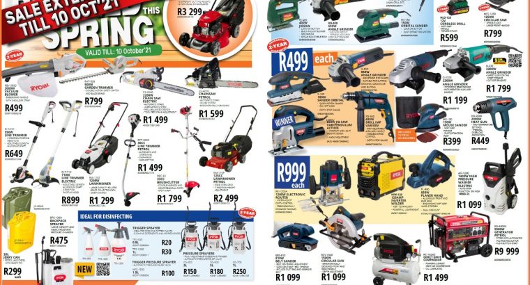 Rebuild this Spring with Ryobi at Midas Witbank!