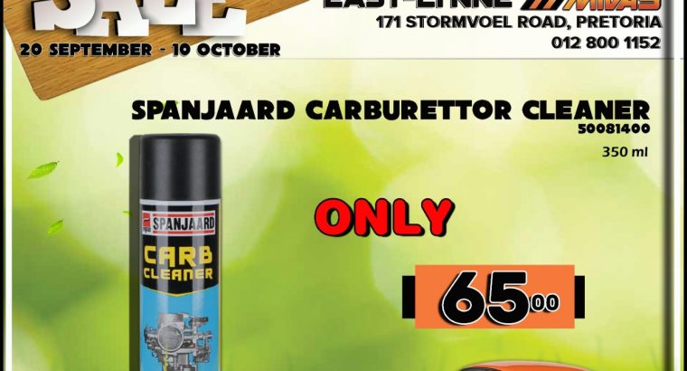 Spanjaard Carburettor Cleaner ONLY R65 at East-Lynne Midas!