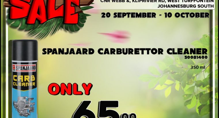 Spanjaard Carburettor Cleaner ONLY R65 at Kliprivier AUTO Spares!