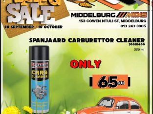 Spanjaard Carburettor Cleaner ONLY R65 at Middelburg Midas!
