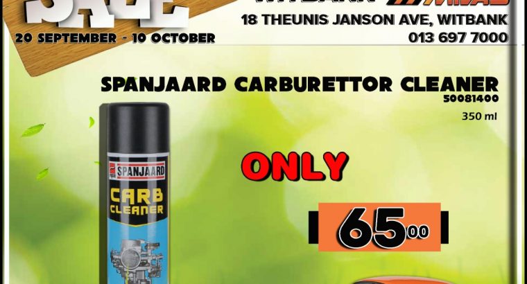 Spanjaard Carburettor Cleaner ONLY R65 at Midas Witbank!