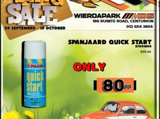 Spanjaard Quick Start ONLY R80 at Wierdapark Midas!