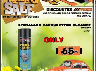 Spanjaard Carburettor Cleaner ONLY R65 at Discounter Midas!
