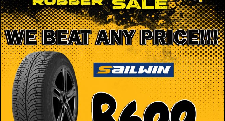Red Hot Rubber Sale at Wheel Wise Witbank!