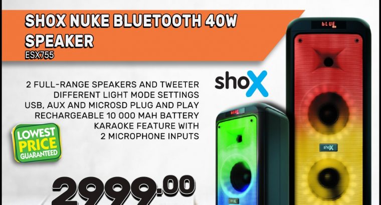 SHOX Nuke Bluetooth 40W Speaker