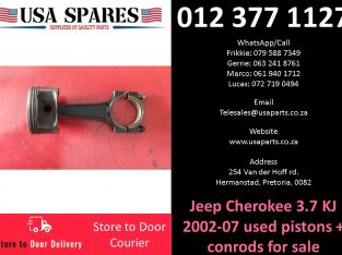 Jeep Cherokee 3.7 KJ 2002-07 used pistons+conrods for sale