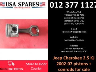 Jeep Cherokee 2.5 KJ 2002-07 used pistons+conrods for sale