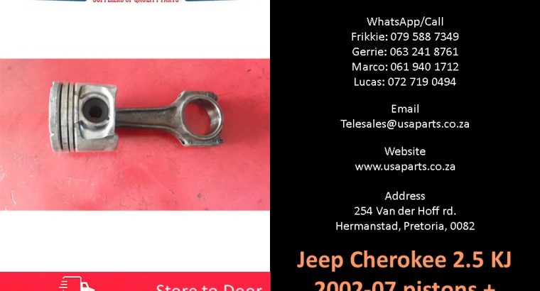 Jeep Cherokee 2.5 KJ 2002-07 used pistons+conrods for sale