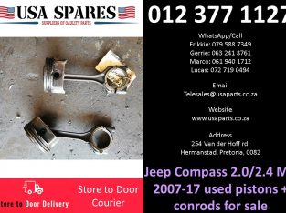 Jeep Compass 2.0/2.4 MK 2007-17 used pistons+conrods for sale