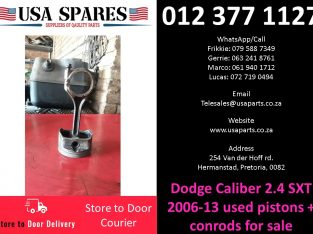 Dodge Caliber 2.4 SXT 2006-17 used pistons+conrods for sale