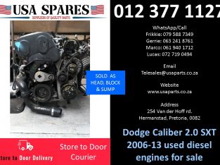 Dodge Caliber 2.0 sxt 2006-13 used diesel engines for sale