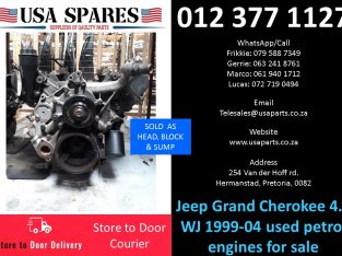Jeep Grand Cherokee 4.7 WJ 1999-04 used petrol engine for sale