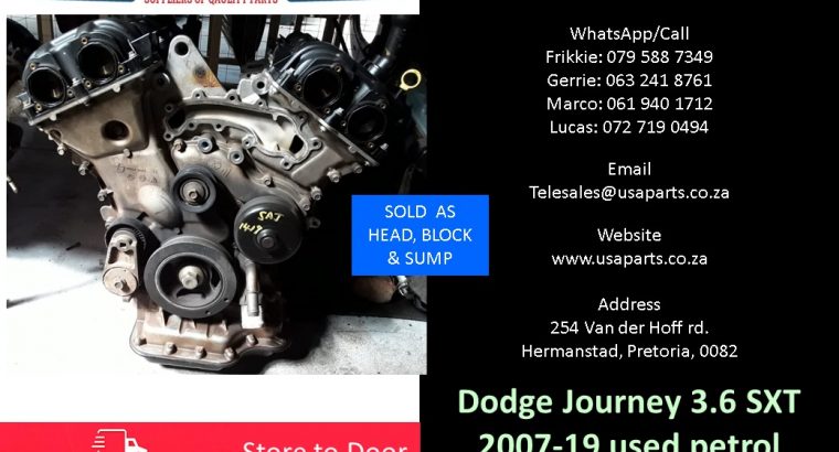 Dodge Journey 3.6 sxt 2007-19 used petrol engines for sale